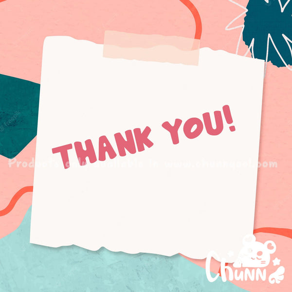 Birthday / Custom written note Chunnyeol